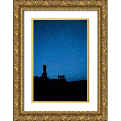 Stars at Thors Hammer Gold Ornate Wood Framed Art Print with Double Matting by Head, Danny