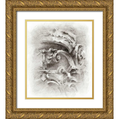 Frieze Study II Gold Ornate Wood Framed Art Print with Double Matting by Harper, Ethan