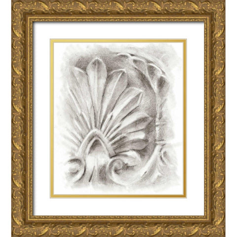 Frieze Study IV Gold Ornate Wood Framed Art Print with Double Matting by Harper, Ethan