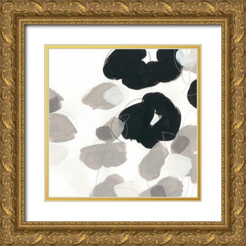 Kinetic Flora VII Gold Ornate Wood Framed Art Print with Double Matting by Vess, June Erica