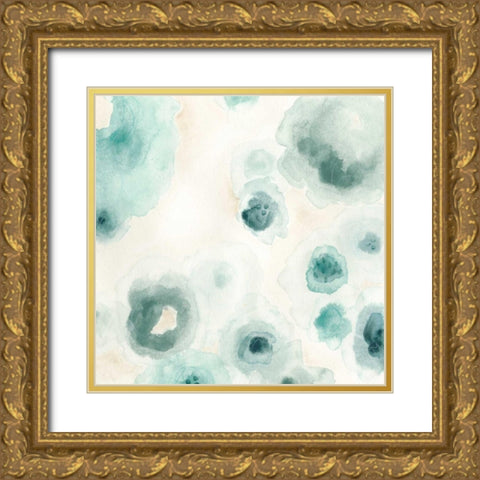 Aquatic Garden III Gold Ornate Wood Framed Art Print with Double Matting by Vess, June Erica