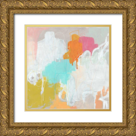 Samba II Gold Ornate Wood Framed Art Print with Double Matting by Vess, June Erica