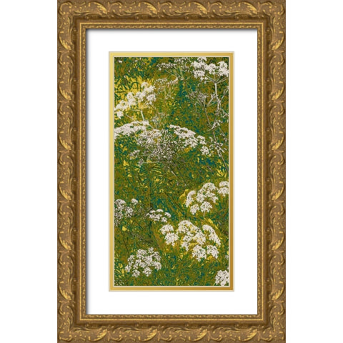 Scattered Lace Panel I Gold Ornate Wood Framed Art Print with Double Matting by Burghardt, James