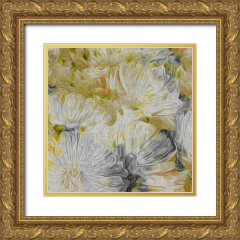 Mums in Sun I Gold Ornate Wood Framed Art Print with Double Matting by Burghardt, James