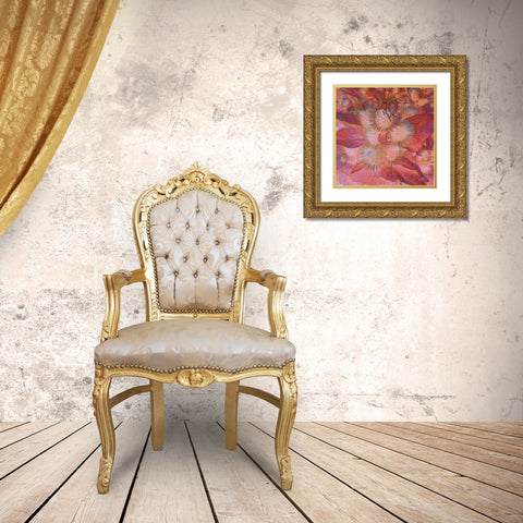 Prickley Tiles III Gold Ornate Wood Framed Art Print with Double Matting by Burghardt, James