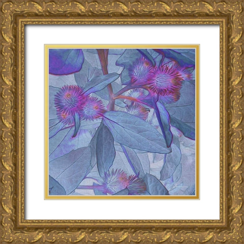 Prickley Tiles IV Gold Ornate Wood Framed Art Print with Double Matting by Burghardt, James