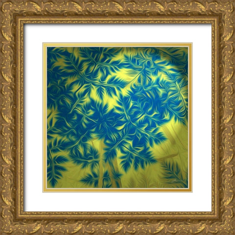 Under Brush II Gold Ornate Wood Framed Art Print with Double Matting by Burghardt, James