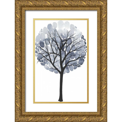 Midnight Elm I Gold Ornate Wood Framed Art Print with Double Matting by Popp, Grace
