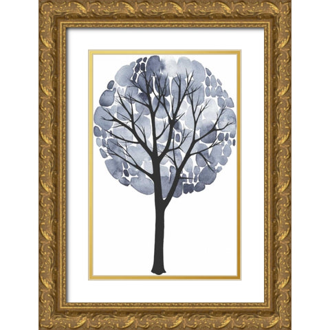 Midnight Elm II Gold Ornate Wood Framed Art Print with Double Matting by Popp, Grace