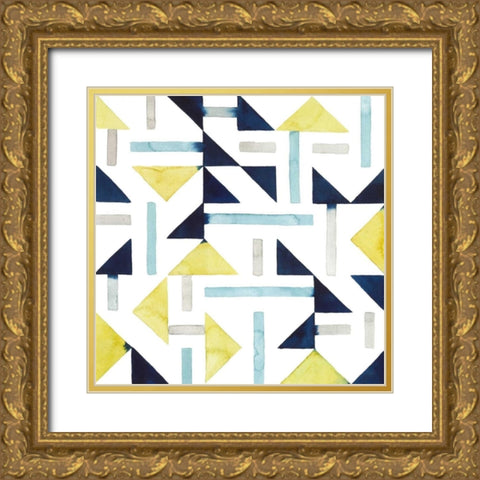Bemused I Gold Ornate Wood Framed Art Print with Double Matting by Popp, Grace
