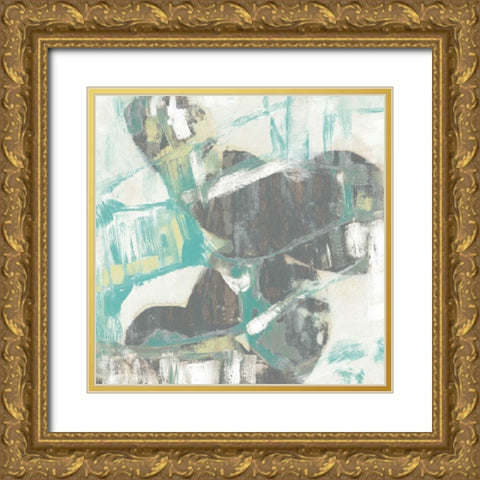 Stacked Orbs I Gold Ornate Wood Framed Art Print with Double Matting by Goldberger, Jennifer