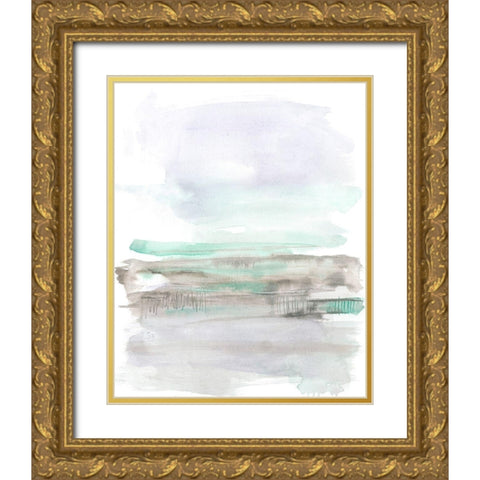 Frost Horizon II Gold Ornate Wood Framed Art Print with Double Matting by Goldberger, Jennifer