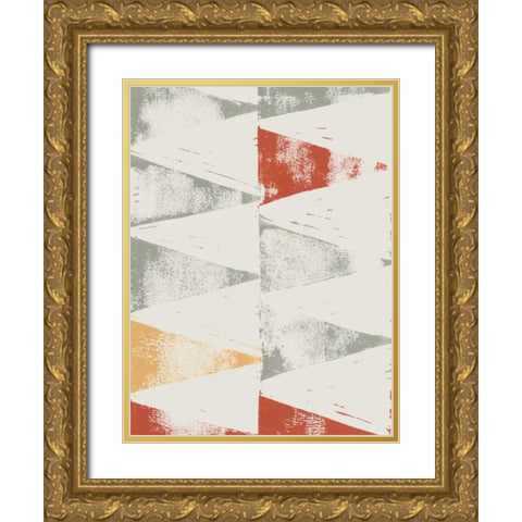 Fall Triad II Gold Ornate Wood Framed Art Print with Double Matting by Popp, Grace