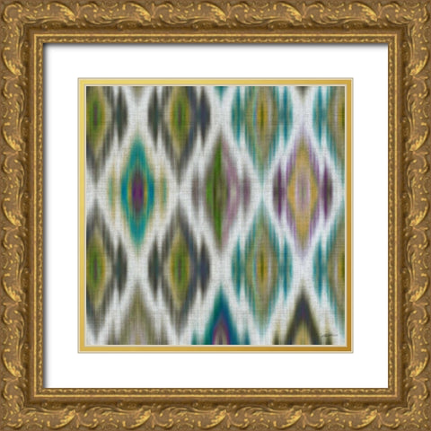 Marrakech Blue I Gold Ornate Wood Framed Art Print with Double Matting by Butler, John