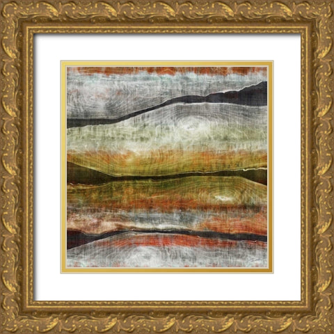 Painted Live Edge I Gold Ornate Wood Framed Art Print with Double Matting by Butler, John