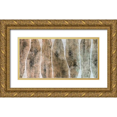 Live Edge II Gold Ornate Wood Framed Art Print with Double Matting by Butler, John