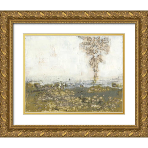 Rustic Tundra I Gold Ornate Wood Framed Art Print with Double Matting by Goldberger, Jennifer