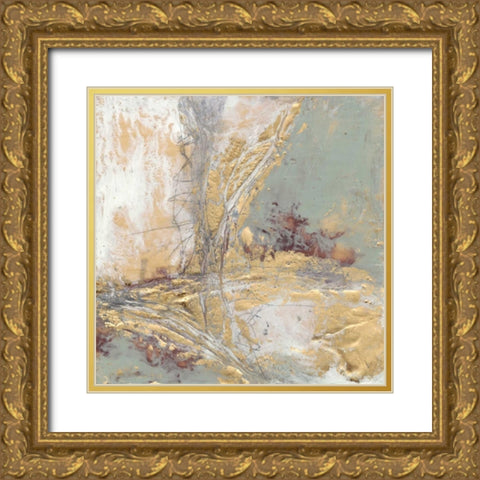Gilded Circuit II Gold Ornate Wood Framed Art Print with Double Matting by Goldberger, Jennifer