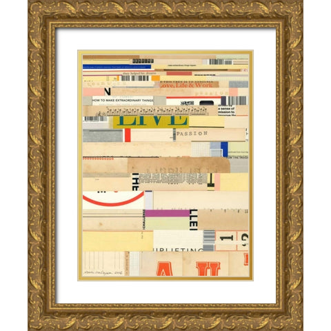 True II Gold Ornate Wood Framed Art Print with Double Matting by Galapon, Nikki