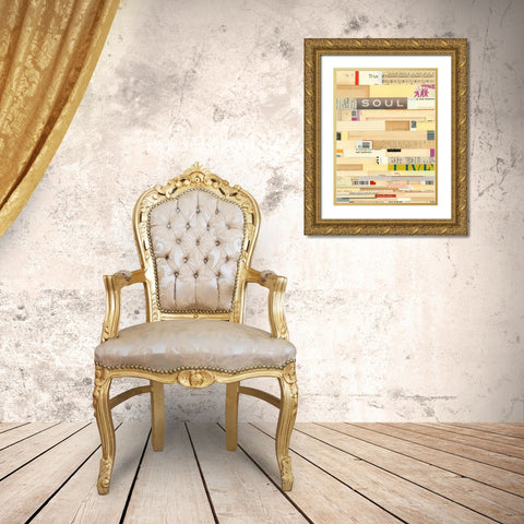 True III Gold Ornate Wood Framed Art Print with Double Matting by Galapon, Nikki