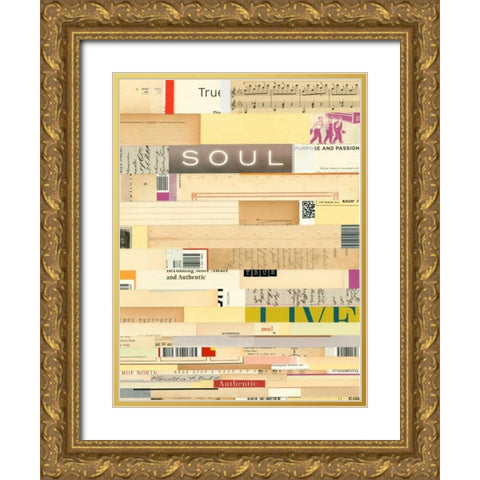 True III Gold Ornate Wood Framed Art Print with Double Matting by Galapon, Nikki
