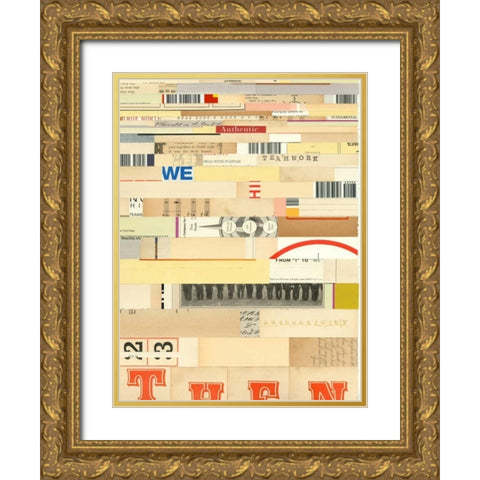 True IV Gold Ornate Wood Framed Art Print with Double Matting by Galapon, Nikki