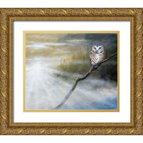 Misty Wild II Gold Ornate Wood Framed Art Print with Double Matting by Lynnsy, B.
