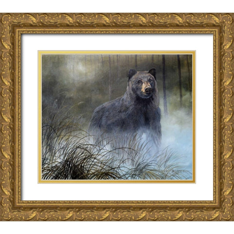 Misty Wild III Gold Ornate Wood Framed Art Print with Double Matting by Lynnsy, B.