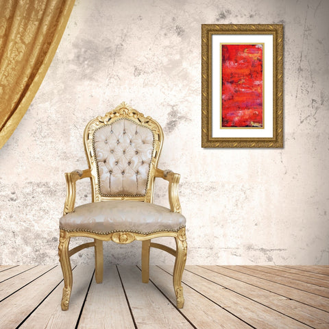 Red Door I Gold Ornate Wood Framed Art Print with Double Matting by Ashley, Erin