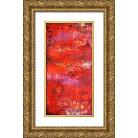 Red Door II Gold Ornate Wood Framed Art Print with Double Matting by Ashley, Erin