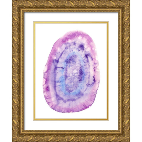 Radiant Geode I Gold Ornate Wood Framed Art Print with Double Matting by McCavitt, Naomi