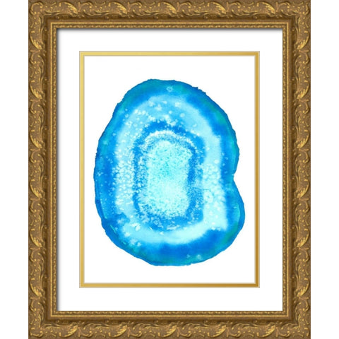 Radiant Geode III Gold Ornate Wood Framed Art Print with Double Matting by McCavitt, Naomi
