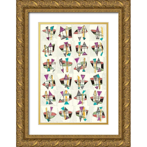 Mid Century Exploration I Gold Ornate Wood Framed Art Print with Double Matting by Galapon, Nikki