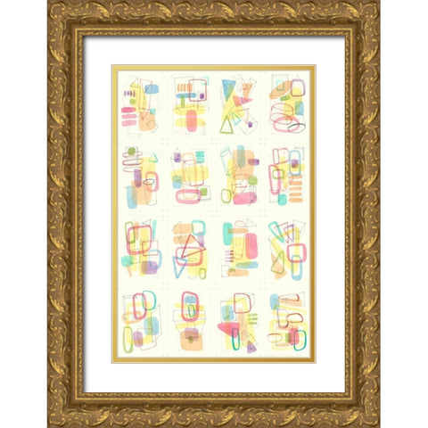 Mid Century Exploration III Gold Ornate Wood Framed Art Print with Double Matting by Galapon, Nikki