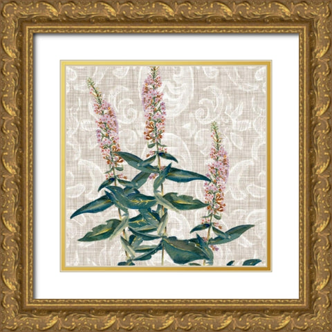 Flower Study Collection D Gold Ornate Wood Framed Art Print with Double Matting by Miller, Dianne