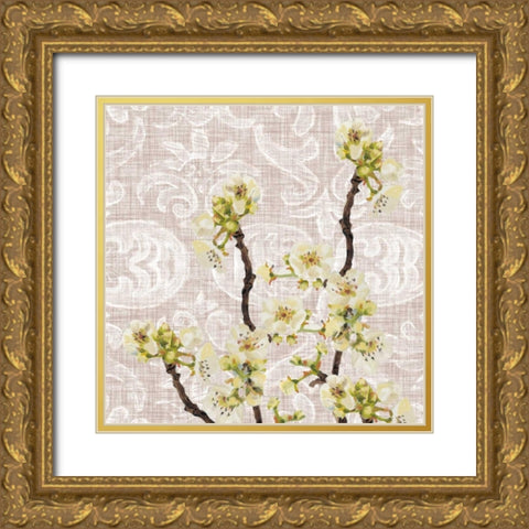 Flower Study Collection E Gold Ornate Wood Framed Art Print with Double Matting by Miller, Dianne