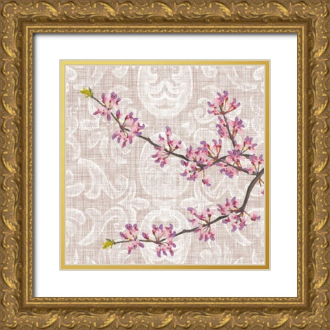 Flower Study Collection F Gold Ornate Wood Framed Art Print with Double Matting by Miller, Dianne