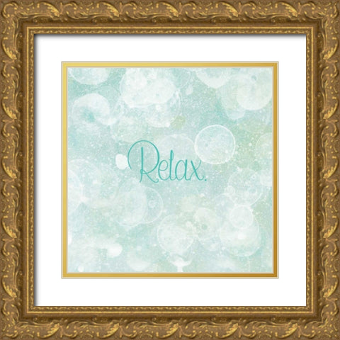 Bubble Bath I Gold Ornate Wood Framed Art Print with Double Matting by Studio W