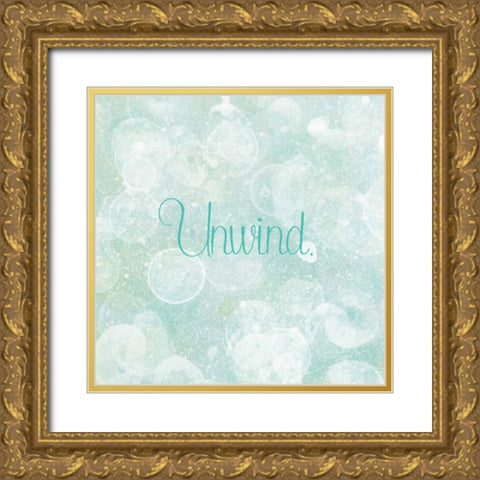 Bubble Bath II Gold Ornate Wood Framed Art Print with Double Matting by Studio W
