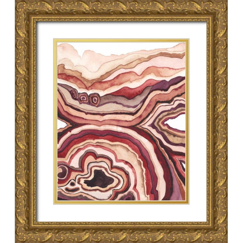 Quartz Lore III Gold Ornate Wood Framed Art Print with Double Matting by Popp, Grace