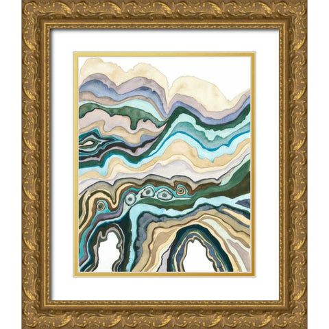 Quartz Lore IV Gold Ornate Wood Framed Art Print with Double Matting by Popp, Grace