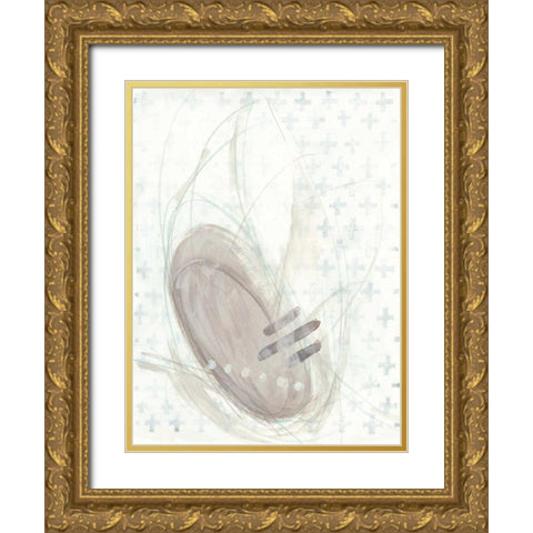 Pattern Logic II Gold Ornate Wood Framed Art Print with Double Matting by Vess, June Erica