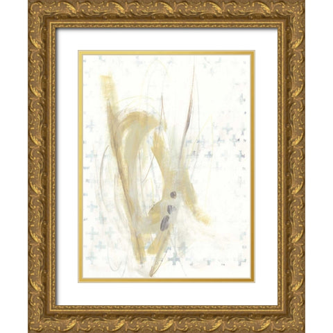 Pattern Logic III Gold Ornate Wood Framed Art Print with Double Matting by Vess, June Erica