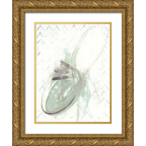 Pattern Logic IV Gold Ornate Wood Framed Art Print with Double Matting by Vess, June Erica
