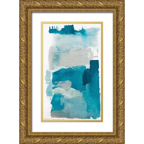 Seaglass IV Gold Ornate Wood Framed Art Print with Double Matting by Contacessi, Julia