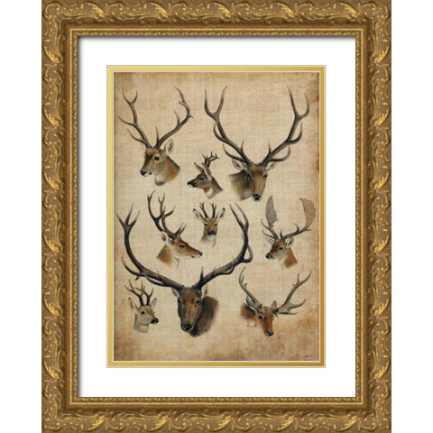 American Trophy II Gold Ornate Wood Framed Art Print with Double Matting by Butler, John