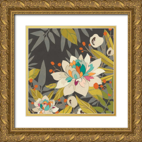Tropical Twilight I Gold Ornate Wood Framed Art Print with Double Matting by Vess, June Erica