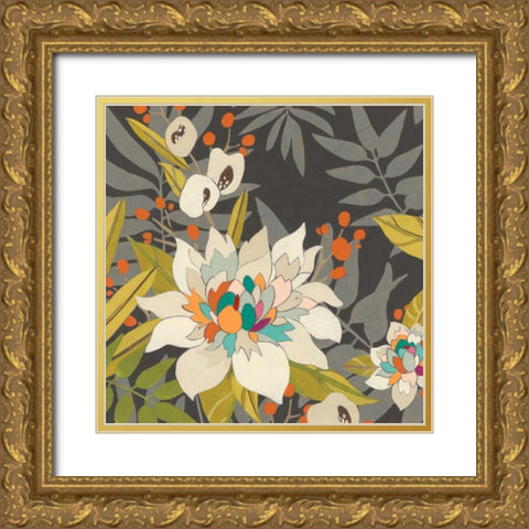 Tropical Twilight II Gold Ornate Wood Framed Art Print with Double Matting by Vess, June Erica