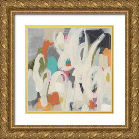 Parsing Prose II Gold Ornate Wood Framed Art Print with Double Matting by Vess, June Erica