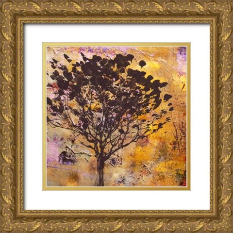 Autumn Colored III Gold Ornate Wood Framed Art Print with Double Matting by Orlov, Irena
